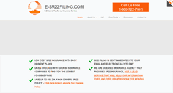Desktop Screenshot of e-sr22filing.com